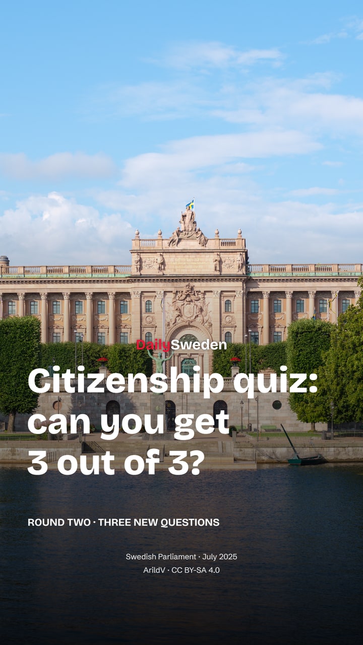 Sweden’s citizenship quiz: round two
