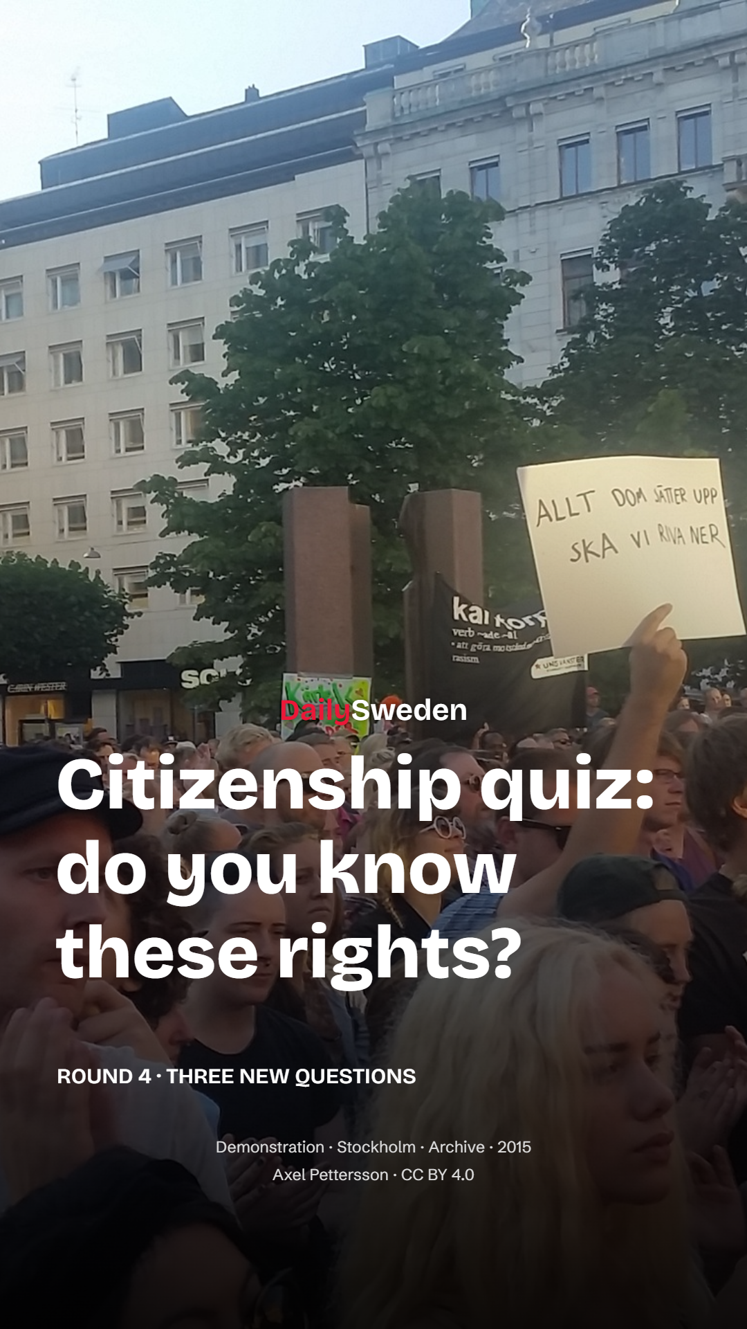 Sweden’s citizenship quiz: know your rights