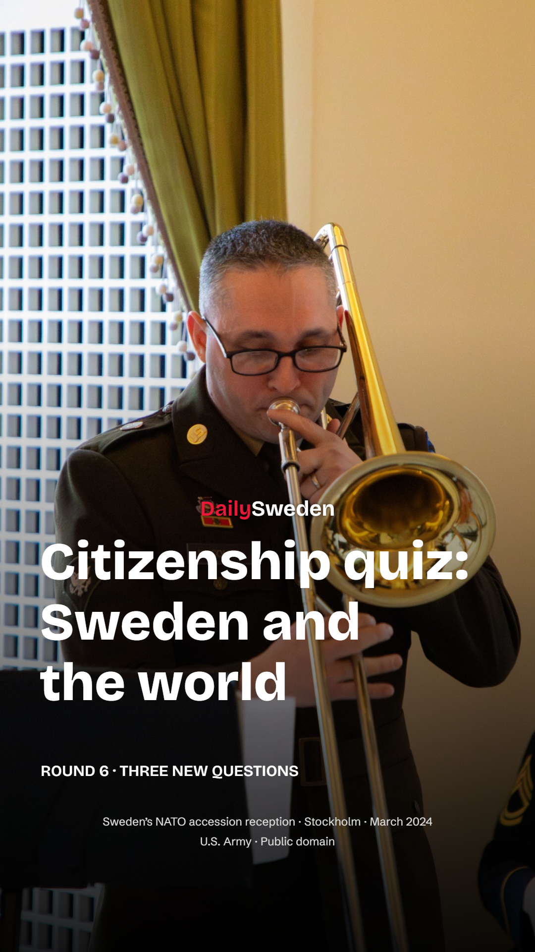 Sweden’s citizenship quiz: Sweden and the world