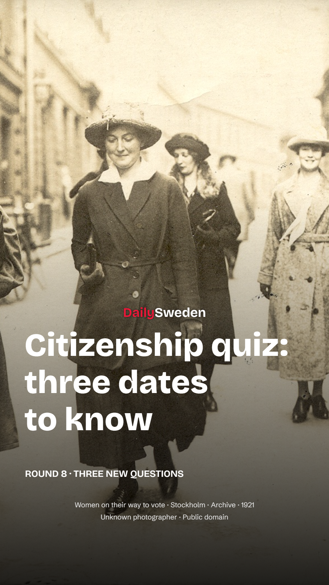 Sweden’s citizenship quiz: three dates to know